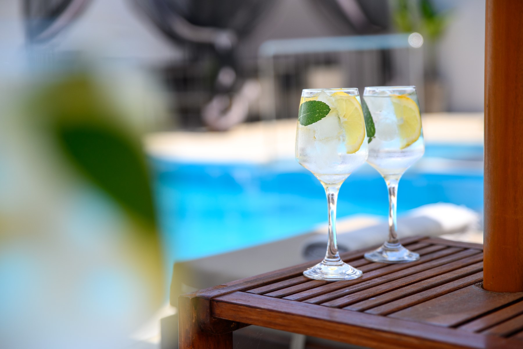 Cocktails at the pool